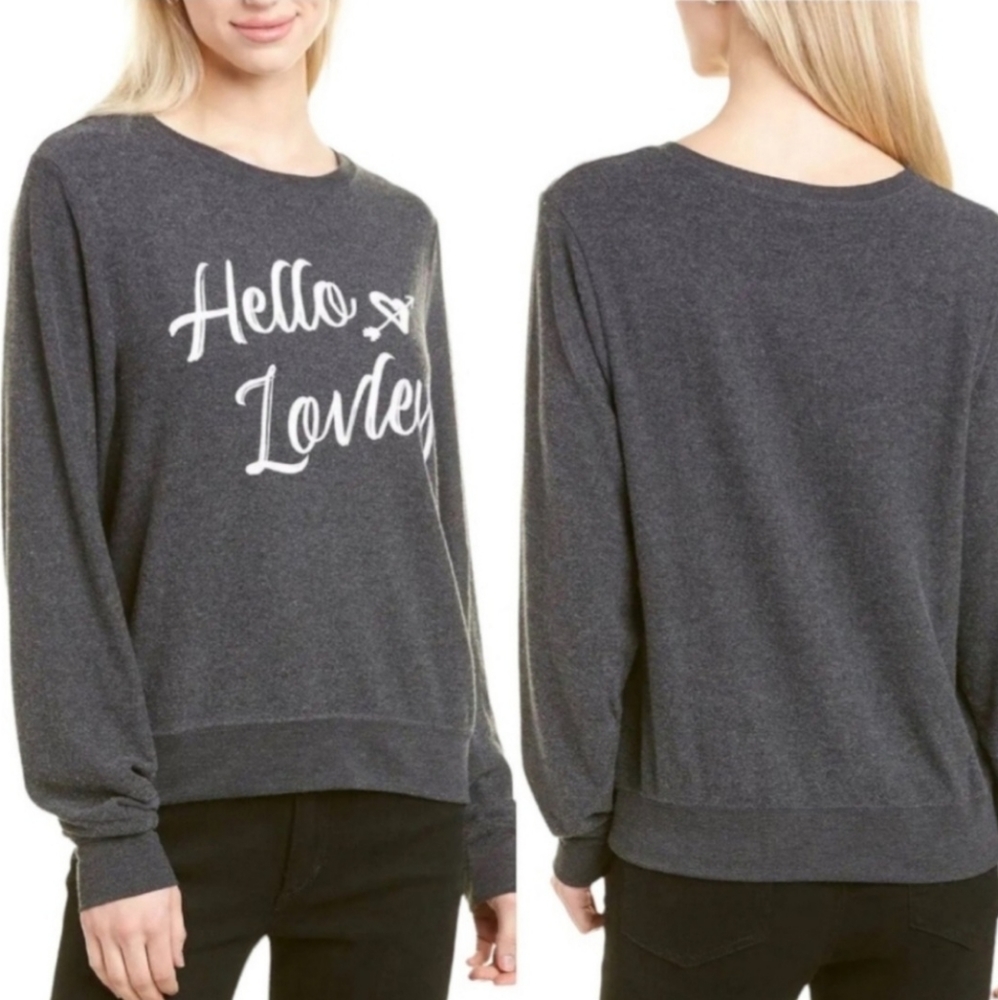 WILDFOX “Hello Lovely” Cupids Arrow Sweatshirt, Size XSMALL,  NWT